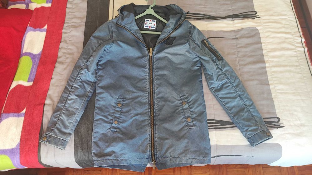 Siksilk Navy Coat