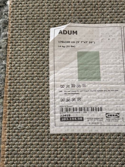 Tapete 170x240 ADUM Verde Musgo