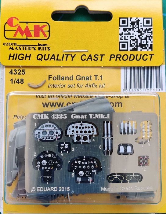 Kit Aviões 1:48: CMK Cockpit Folland Gnat T.1 & ICM Bf-109 F-4Z/Trop