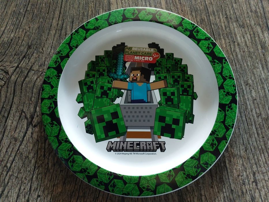 Talerz miseczka Minecraft, nowy