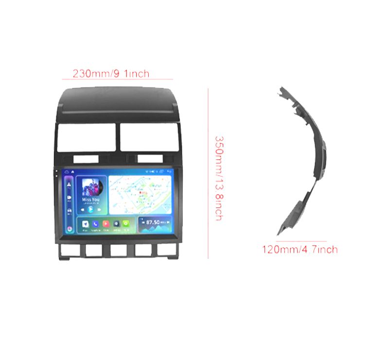 RÁDIO GPS ANDROID 13 VOLKSWAGEN TOUAREG 02-10