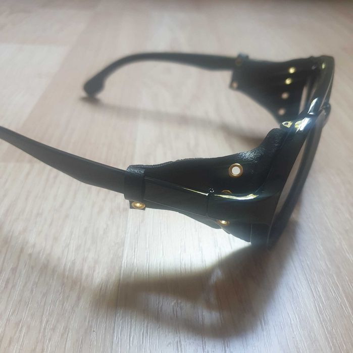 Steampunk okulary czarne nowe
