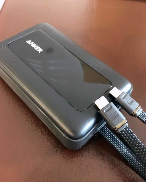 Power Bank Anker Zolo 20.000mAh 45W com Cabos USB-C