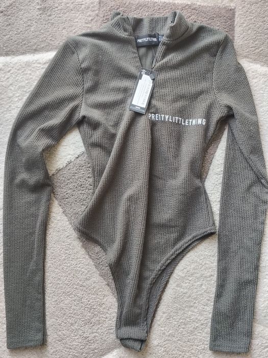 Body PRETTYLITTLETHING khaki rozmiar 36 nowe z metką