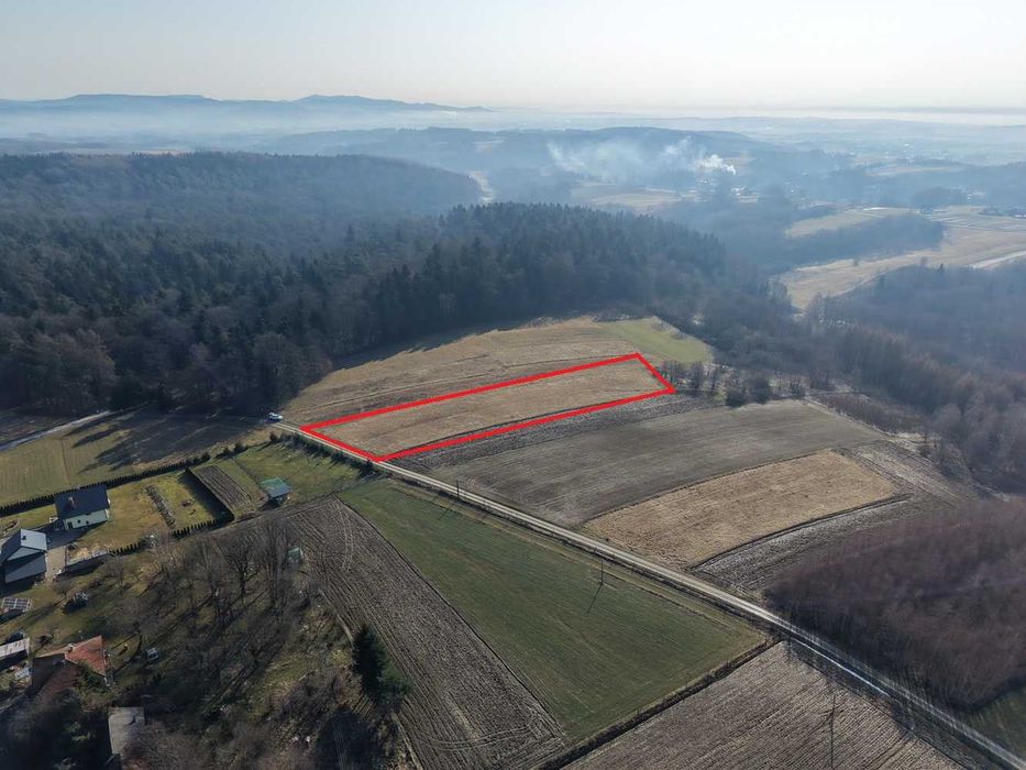 Widokowa działka w Niepli