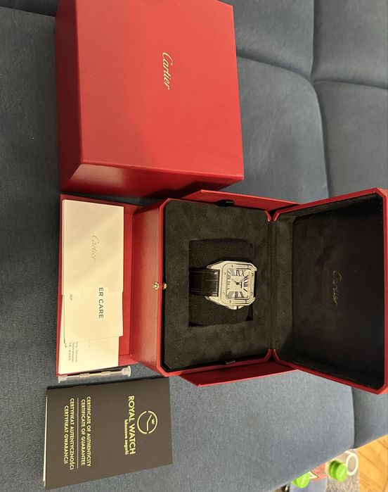 Zegarek Cartier Santos 100xl Iced