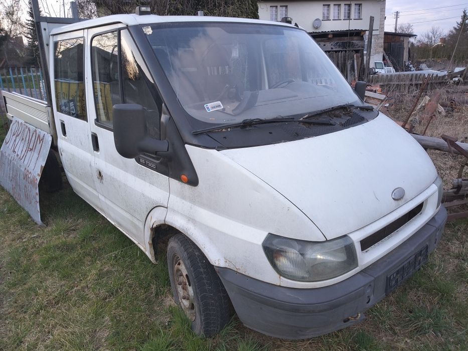Karoseria Ford Transit MK6 brygadowka z paką 2,0 TDDI 2003r osobowa