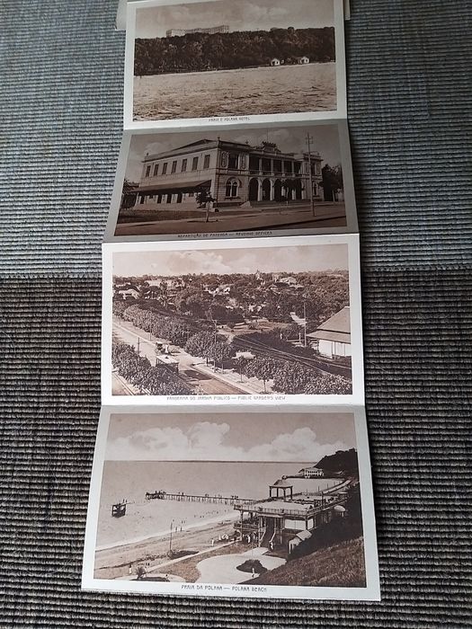 caderneta coleção 10 postais antigos de Lourenco Marques, Moçambique