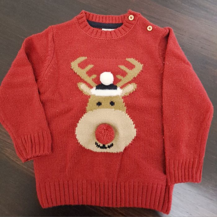 Camisola Malha Natal bebé 12/18 meses