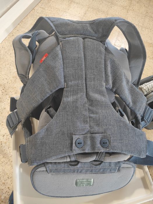 Porta bébés azul ganga, como novo