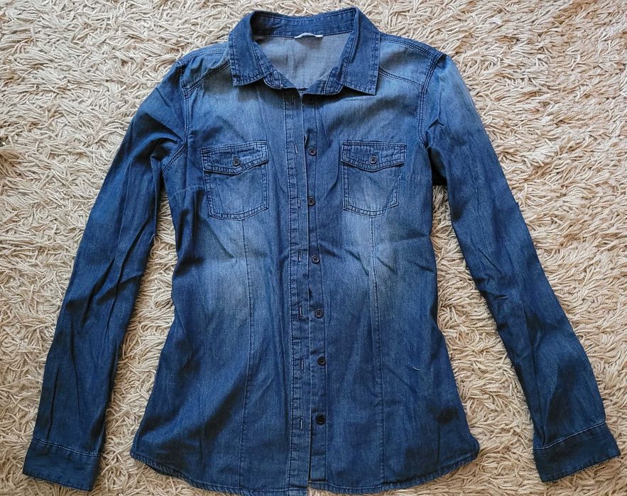 Klasyczna koszula jeansowa 36 S