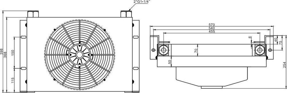 Chłodnica Oleju HYDRAULICZNEGO 200 l/min DC 24V [3558]