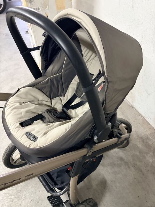Carrinho bebecar vougue -Trio ovo+alcofa+cadeira.