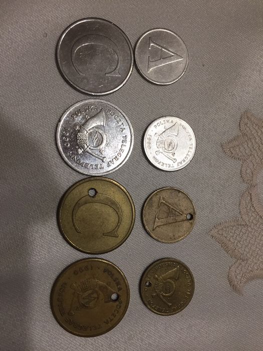 Stare żetony do telefonu