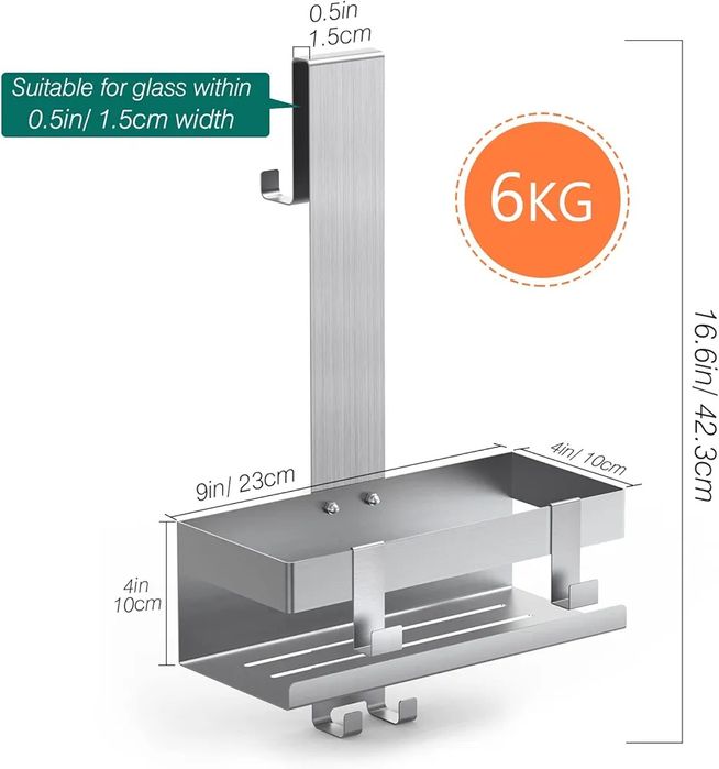 Półka na kosmetyki do kabiny prysznicowej