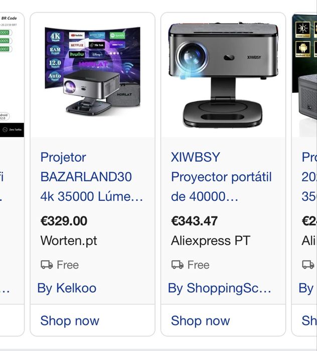 Preço original 390€ - Vendo projetor estadp novo 1080 Xiwbsy - estado novo (motivo: saída do país)