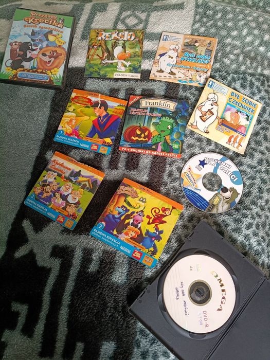 „Zestaw bajek DVD dla dzieci – Reksio, Krecik, Franklin, Było sobie…”