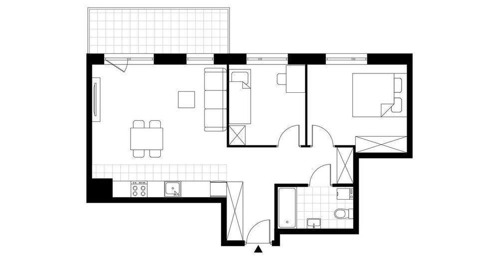 3-pokojowe mieszkanie 56 m² + balkon – pohled 3