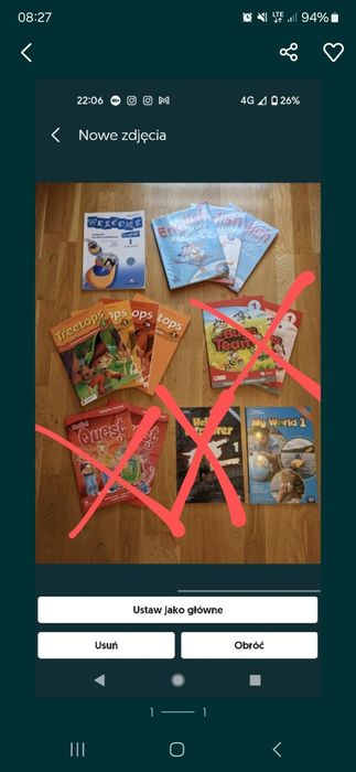 Książki do nauki języka angielskiego, klasa 1 SP