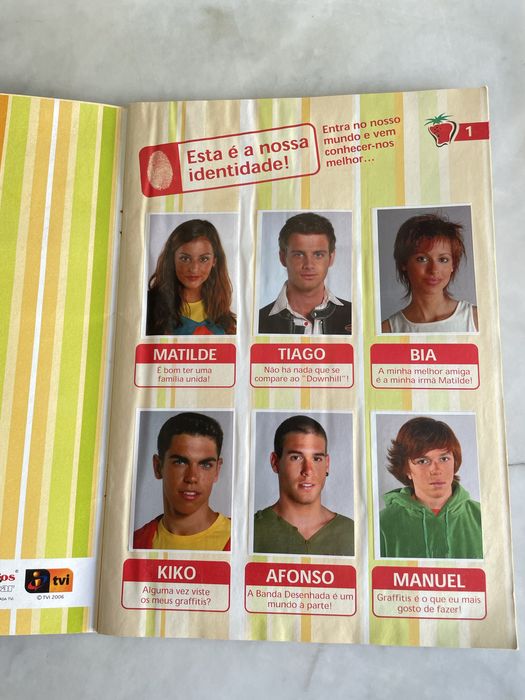 Morangos com açúcar Caderneta de cromos Geração Rebelde Completa