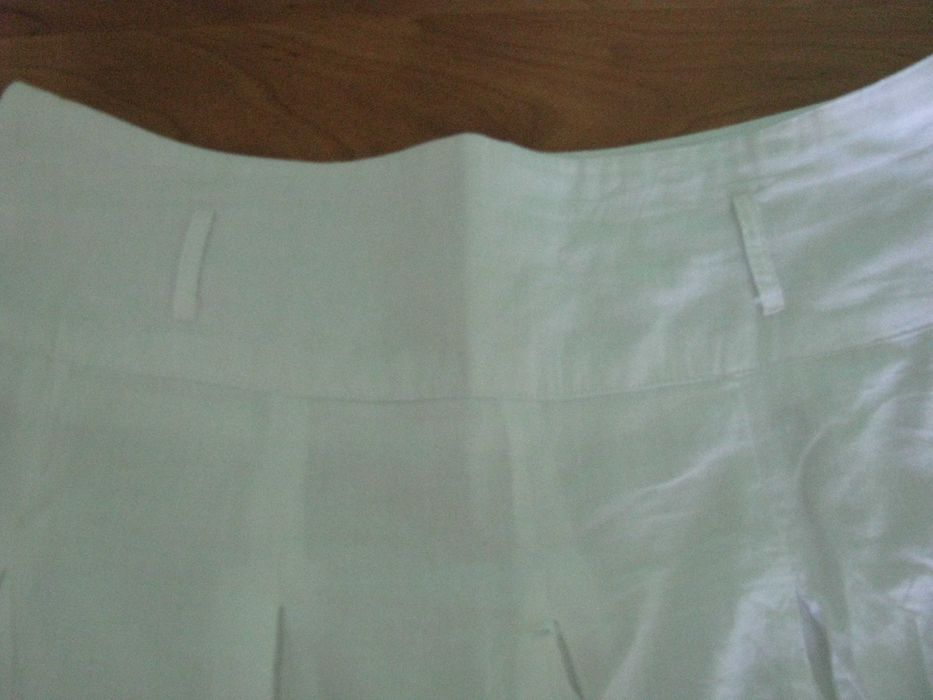 Biała letnia spódnica 100% bawełna pas 84