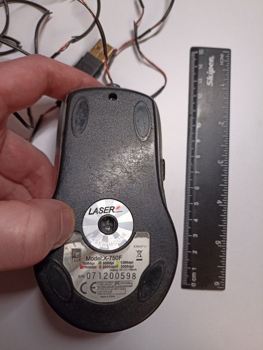 Лазерна ігрова геймерська USB мишка A4 Tech X7 X-700F