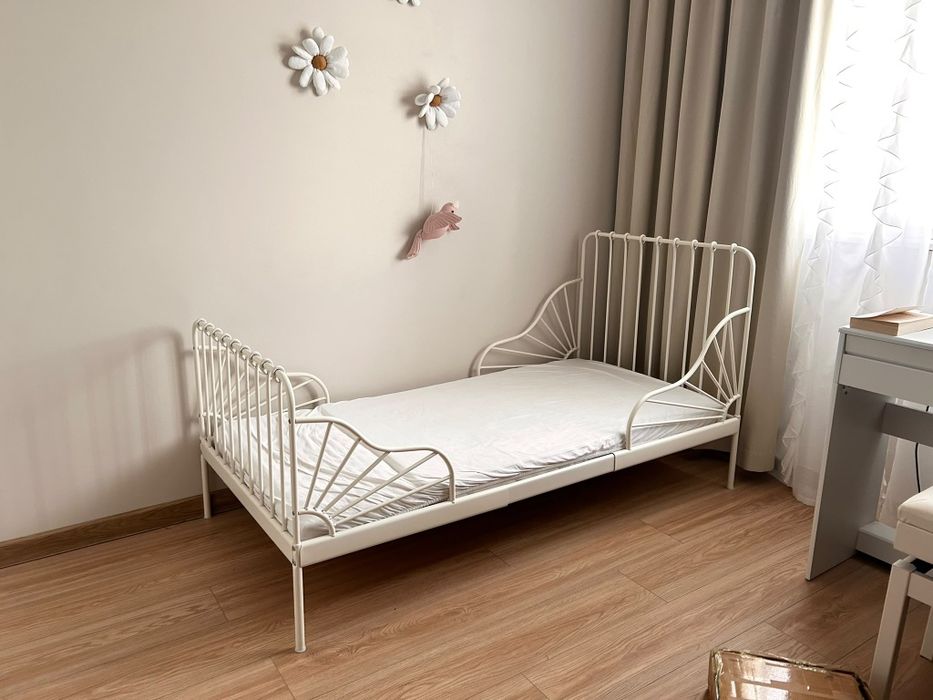 Łóżko Ikea minnen białe dla dziecka