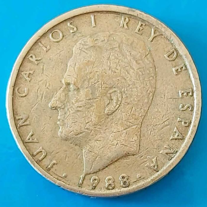 100 Pesetas de 1988, Espanha, Rei Juan Carlos I