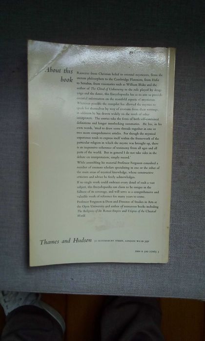 An Illustrated Encyclopedia of Mysticism and the Mystery Religions