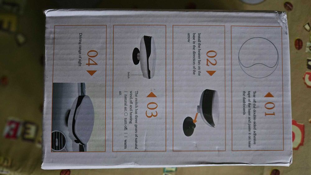 Aquecedor desembaciador 12V, ficha de isqueiro.