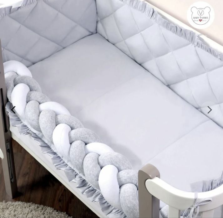 Захисні бортки та косичка, ковдра, простирадло baby veres