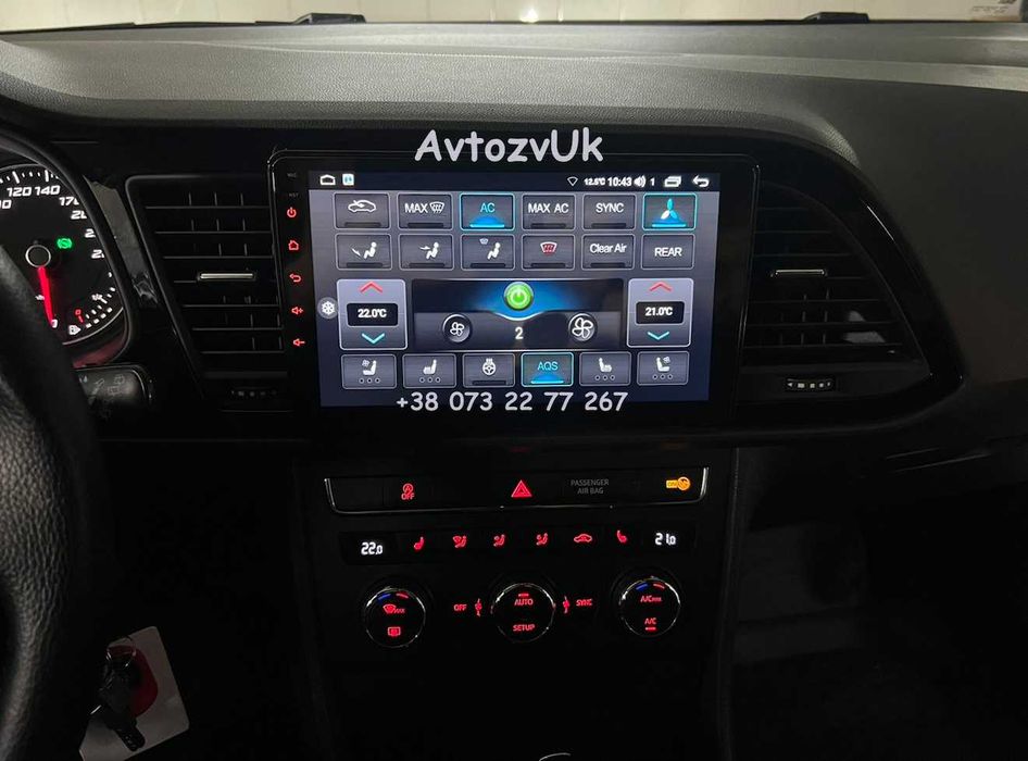 Магнитола LEON Seat ALTEA IBIZA ATECA Сеат Леон Алтеа CarPlay Android