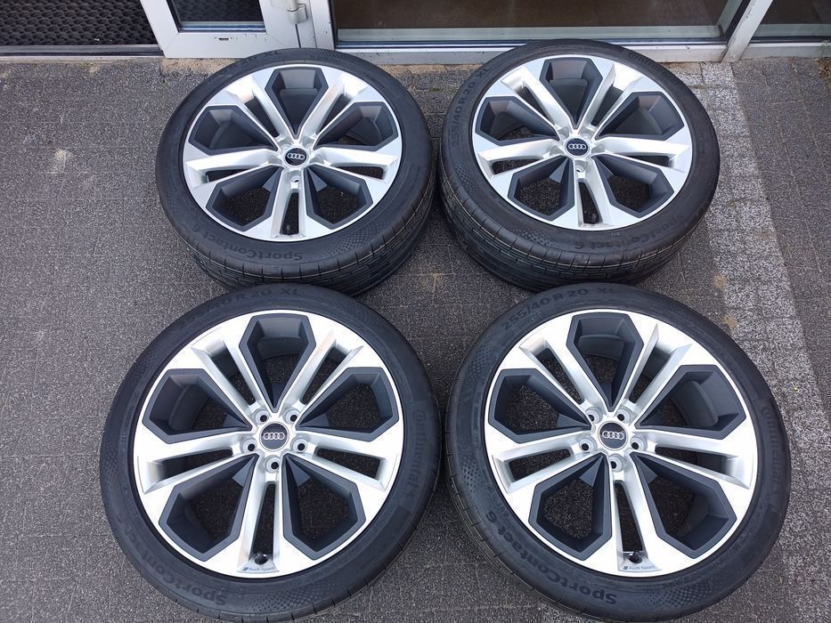 20" Audi Q3 F3 RS LATO Koła Alu Skoda Kodiak VW Arteon Tiguan Cupra + NOWE CONTINENTALE 255/40R20 OEM Oryginał
