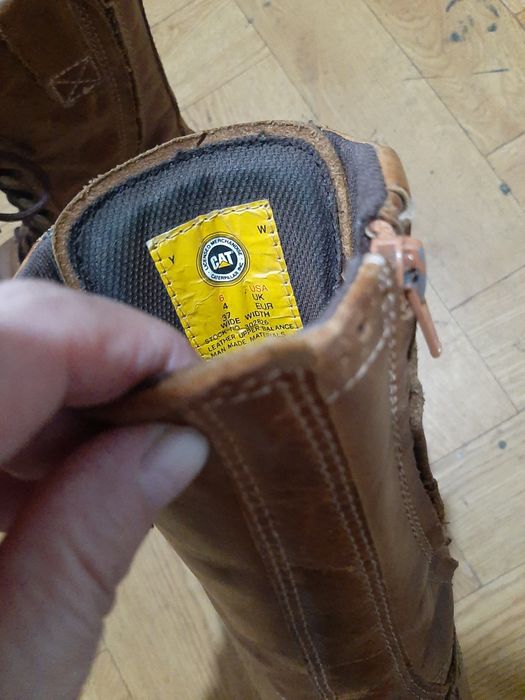 Cap Caterpillar  botki skórzane