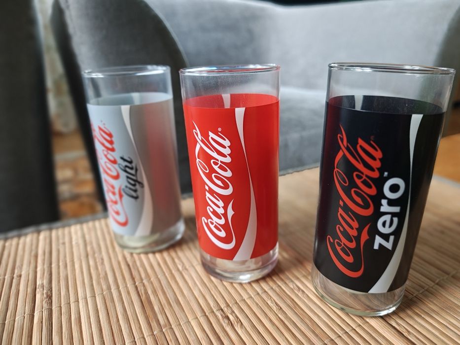 Szklanki Coca-Cola 3 sztuki