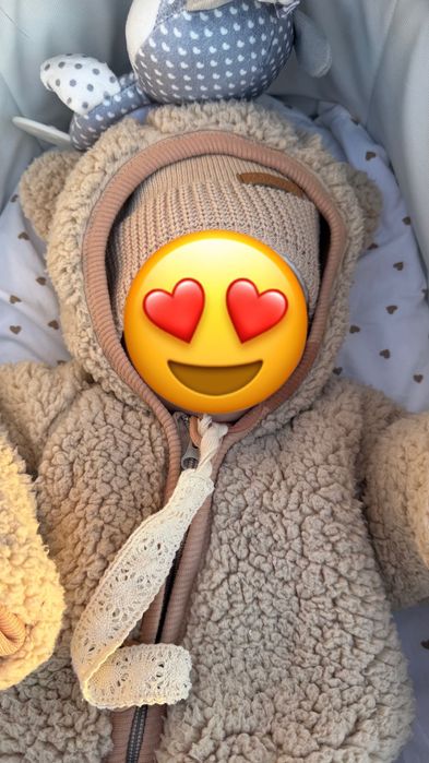 Комбінезон Тедді демісезон з утеплювачем  3-6місяці