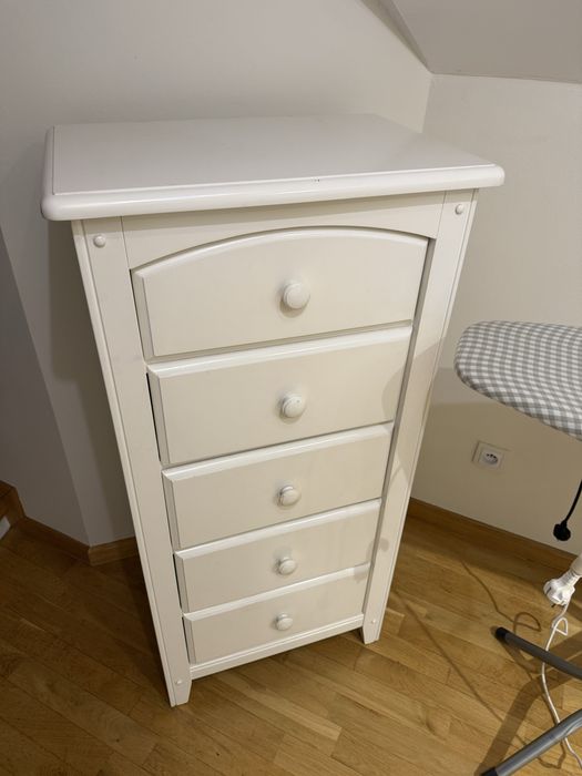 Komoda biala z szufladami z USA kolonialna 122 x 55 x 49