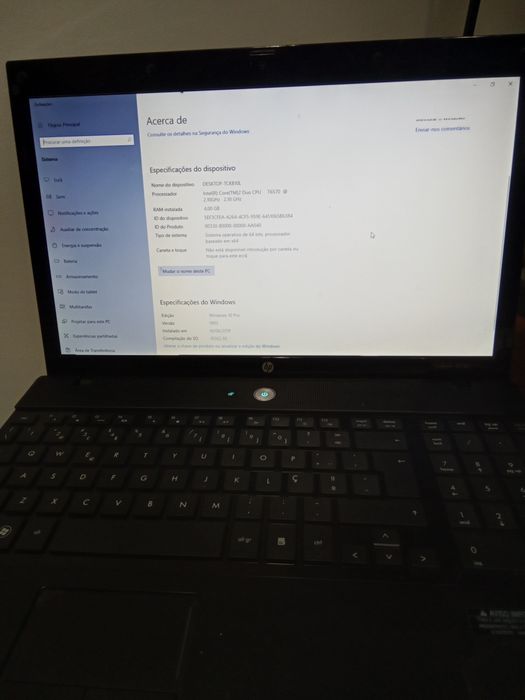 Portátil HP ProBook 4510s | Windows 10 Pro | 15.6" | Pronto a Usar