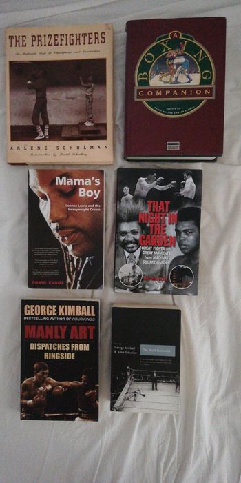 Lote de livros de boxe e Muhammad Ali (portes grátis)