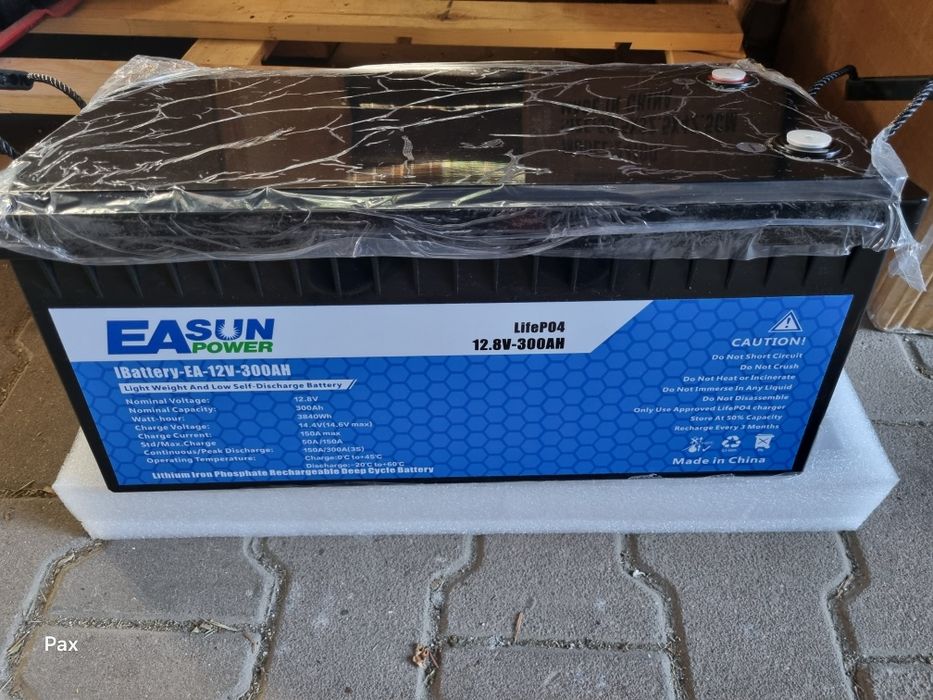 Akumulator lifepo4 300ah BMS 150a 12v