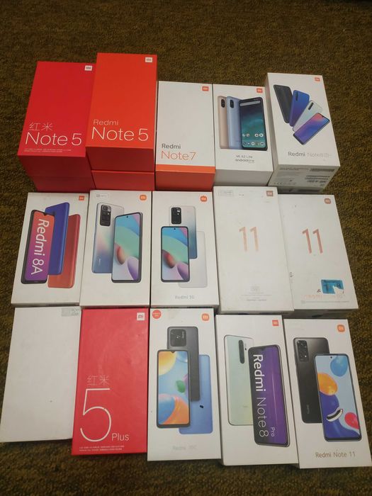 Коробки с телефонов Xiaomi