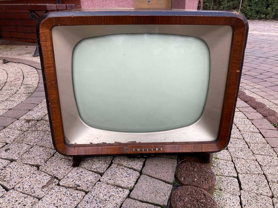 Stary telewizor philips lampowy antyk