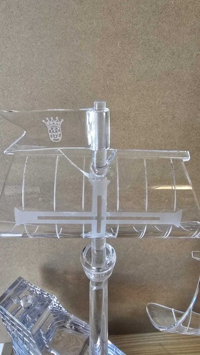 Caravela em Cristal Atlantis
