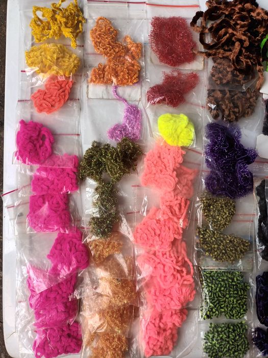 Chenille do produkcji przynęt kogutów