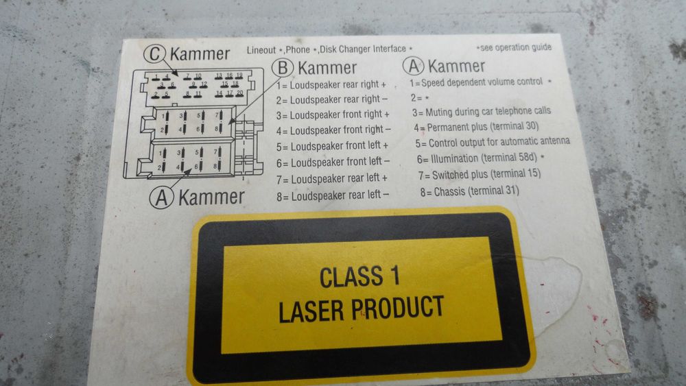 Radio  Samochodowe BECKER INDIANAPOLIS CD Model BE7922 Odkodowane