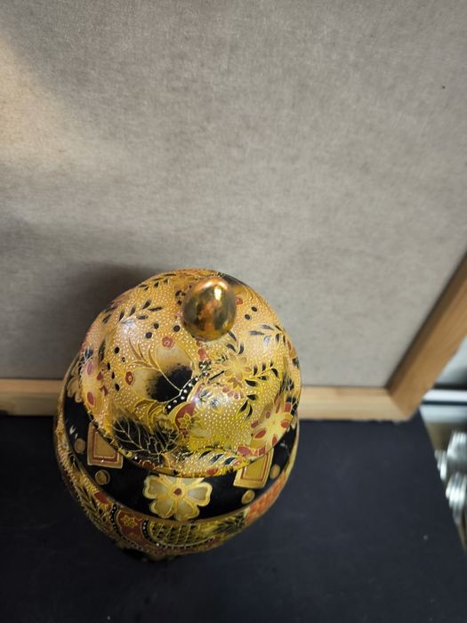 Potiche porcelana pintado a mão