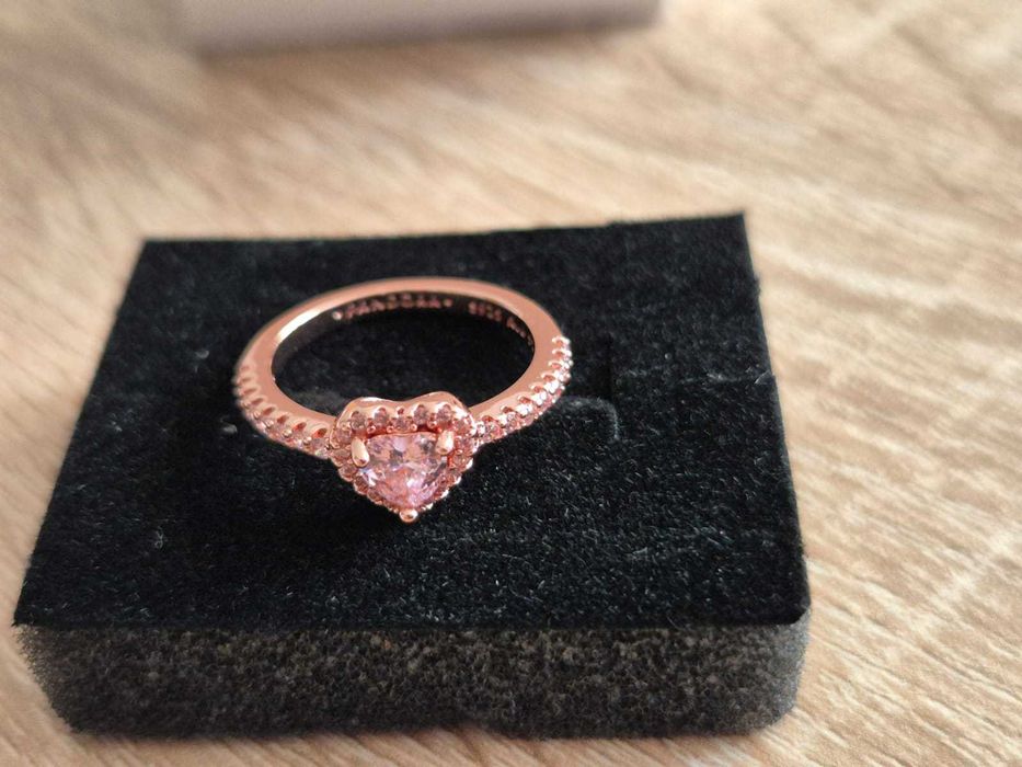 Oryginalny Pierścionek PANDORA Rose Różowe Serce S925 + Pełny Zestaw!