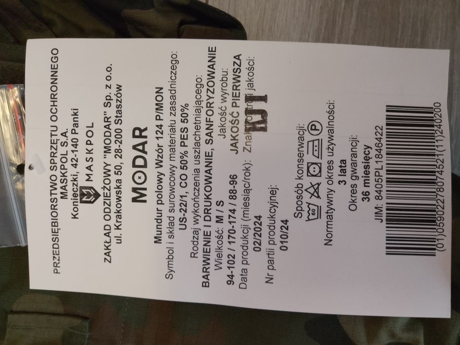 Mundur polowy m/s 170-174cm