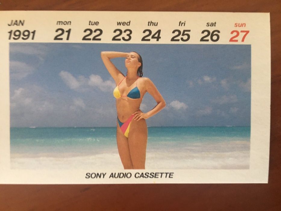 Coleção completa 53 Calendários Sony em cassete ano 1981