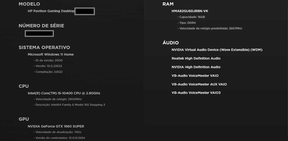 HP Pavilion Gaming Desktop